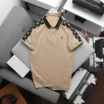 Áo Thun Nam Cổ Bẻ Thêu Logo Trước Ngực & Phối Họa Tiết Chữ G (Có Size 3xl)