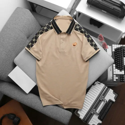 Áo Thun Nam Cổ Bẻ Thêu Logo Trước Ngực & Phối Họa Tiết Chữ G (Có Size 3xl)