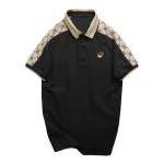Áo Thun Nam Cổ Bẻ Thêu Logo Trước Ngực & Phối Họa Tiết Chữ G (Có Size 3xl)