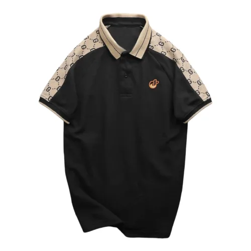 Áo Thun Nam Cổ Bẻ Thêu Logo Trước Ngực & Phối Họa Tiết Chữ G (Có Size 3xl)