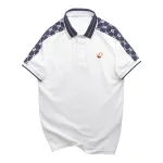 Áo Thun Nam Cổ Bẻ Thêu Logo Trước Ngực & Phối Họa Tiết Chữ G (Có Size 3xl)