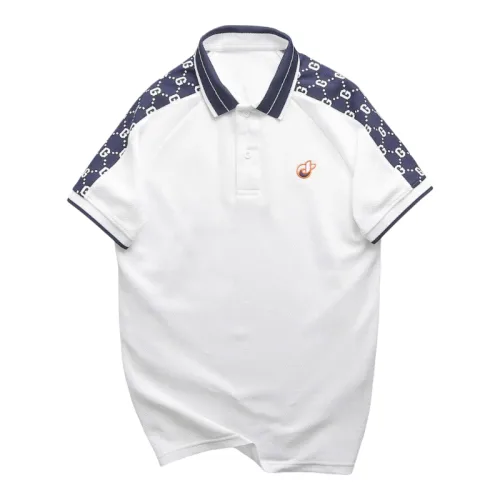 Áo Thun Nam Cổ Bẻ Thêu Logo Trước Ngực & Phối Họa Tiết Chữ G (Có Size 3xl)
