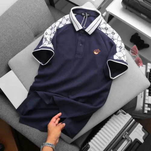 Áo Thun Nam Cổ Bẻ Thêu Logo Trước Ngực & Phối Họa Tiết Chữ G (Có Size 3xl)