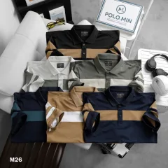 Áo Thun Nam Có Cổ Phối Sọc Độc Đáo (Có Size 3XL)