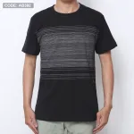 Áo Thun Nam Cổ Tròn 2 Màu In Sọc Ngang Ngực (Có Size 3XL)