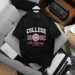Áo Thun Nam Cổ Tròn - Áo Nam In Chữ College 1986 Trước Ngực Trẻ Trung Năng Động (Size Từ M Đến XXL)