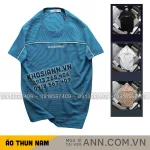 Áo Thun Nam Cổ Tròn - Áo Nam Phối Sọc Ngang Thêu Chữ Packhorse Trước Ngực (Size Từ M Đến XXL)