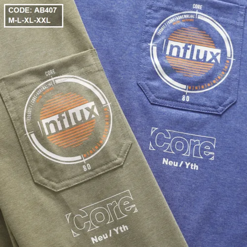 Áo Thun Nam Cổ Tròn Cotton In Logo Cao Cấp