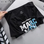 Áo Thun Nam Cổ Tròn Cotton In Chữ Marc Men