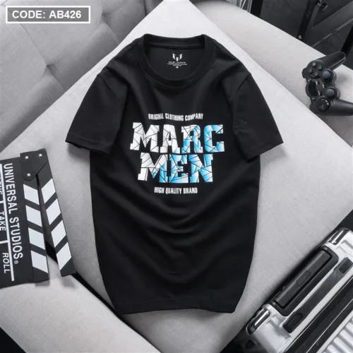 Áo Thun Nam Cổ Tròn Cotton In Chữ Marc Men