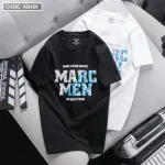 Áo Thun Nam Cổ Tròn Cotton In Chữ Marc Men
