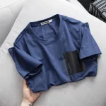 Áo Thun Nam Cổ Tròn Cotton In Hoạ Tiết Lạ Mắt