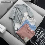 Áo Thun Nam Cổ Tròn Cotton In Hoạ Tiết Lạ Mắt