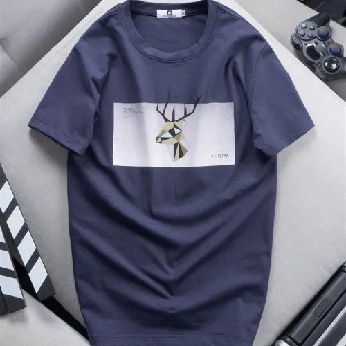 Áo Thun Nam Cổ Tròn Cotton In Tuần Lộc 3D