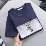 Áo Thun Nam Cổ Tròn Cotton In Tuần Lộc 3D