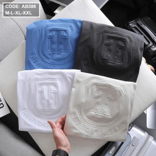 Áo Thun Nam Cổ Tròn Dập Nổi Logo Vải Thun Cotton
