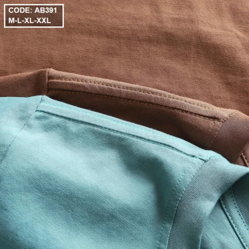 Áo thun nam cổ tròn in chữ thun cotton wash nhẹ