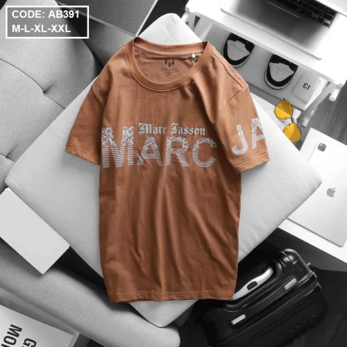 Áo thun nam cổ tròn in chữ thun cotton wash nhẹ
