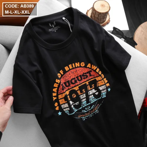 Áo Thun Nam Cotton Cổ Tròn In Hình Đẹp