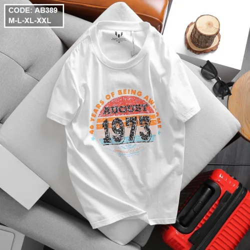 Áo Thun Nam Cotton Cổ Tròn In Hình Đẹp