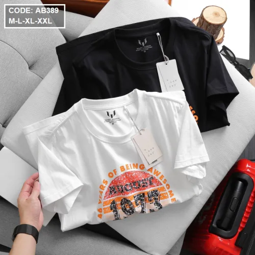 Áo Thun Nam Cotton Cổ Tròn In Hình Đẹp