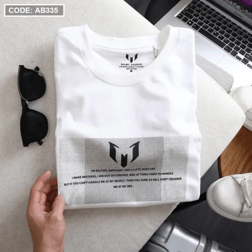 Áo Thun Nam Cotton Cổ Tròn In Hình