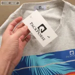 Áo Thun Nam Cổ Tròn Cotton In Hình