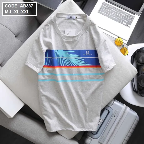 Áo Thun Nam Cổ Tròn Cotton In Hình