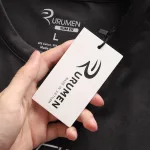Áo Thun Nam Cổ Tròn Rurumen Màu Đen In Hình Chữ X Big Size