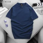 Áo Thun Nam Cổ Tròn Tay Ngắn Màu Trơn Đơn Giản (Có Size 3XL)