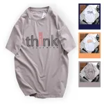 Áo Thun Nam Cổ Tròn Màu Xám Rurumen Think Co Size To