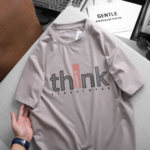 Áo Thun Nam Cổ Tròn Màu Xám Rurumen Think Co Size To