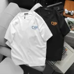 Áo Thun Nam Cổ Tròn Oversize In Chữ CHN Hai Mặt Big Size 110kg