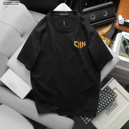 Áo Thun Nam Cổ Tròn Oversize In Chữ CHN Hai Mặt Big Size 110kg