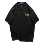 Áo Thun Nam Cổ Tròn Oversize In Chữ CHN Hai Mặt Big Size 110kg