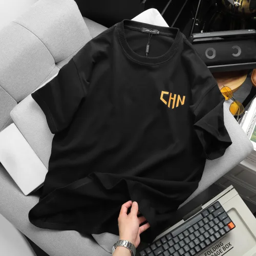 Áo Thun Nam Cổ Tròn Oversize In Chữ CHN Hai Mặt Big Size 110kg