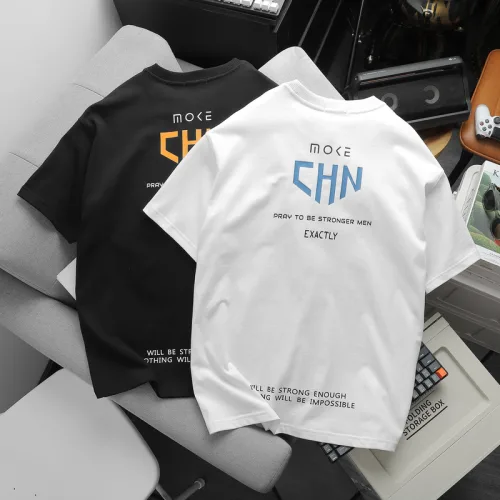 Áo Thun Nam Cổ Tròn Oversize In Chữ CHN Hai Mặt Big Size 110kg