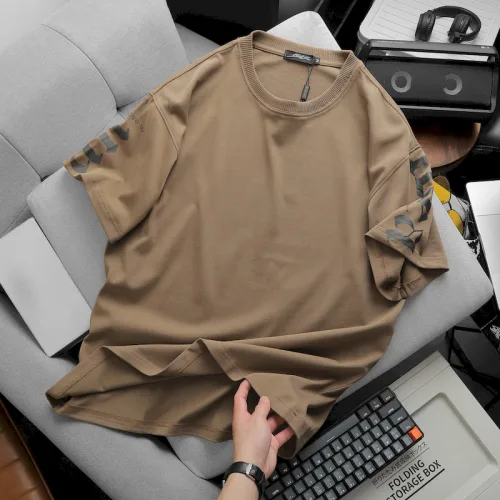 Áo Thun Nam Cổ Tròn Ovesize In Chữ IDEA Bên Tay Big Size 110kg