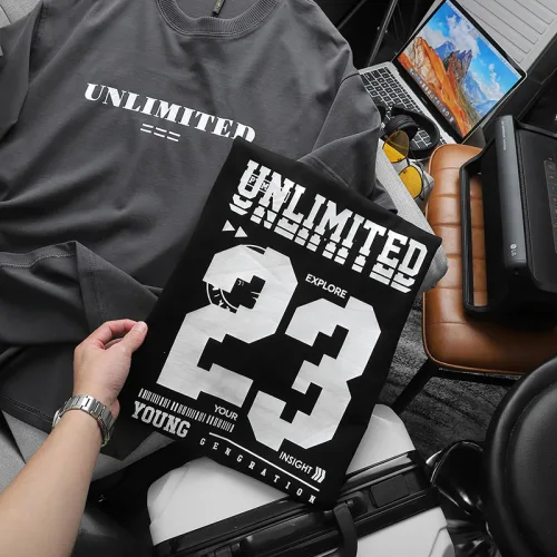Áo Thun Nam Cổ Tròn Pack Hourse In Chữ Unlimited 23 - Có Big Size 100kg