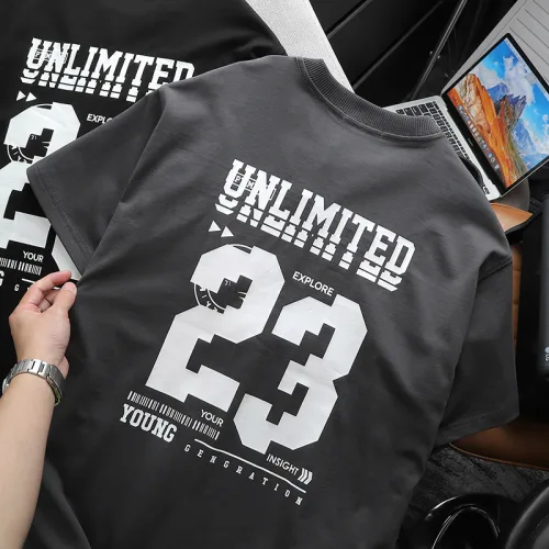 Áo Thun Nam Cổ Tròn Pack Hourse In Chữ Unlimited 23 - Có Big Size 100kg
