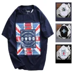 Áo Thun Nam Cổ Tròn Rurumen London Màu Xanh Đen Big Size