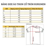 Áo Thun Nam Cổ Tròn Rurumen Màu Trắng Hình Sói Big Size