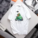 Áo Thun Nam Cổ Tròn Rurumen Màu Trắng In Hình Gấu Mang Balo (Có size 4x)