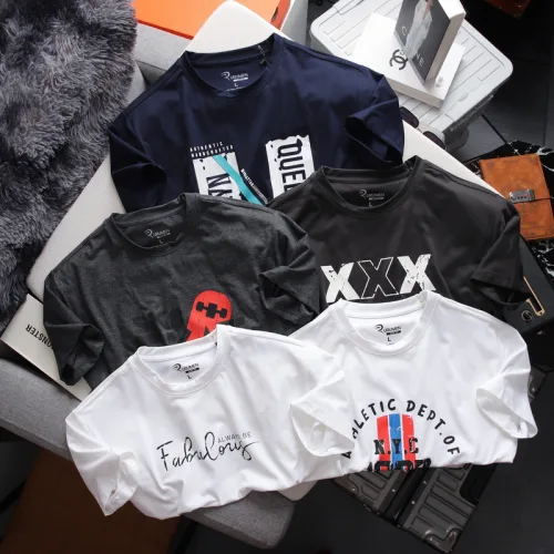 Áo Thun Nam Cổ Tròn Rurumen Màu Xám In Chứ SK8 SKATE Big Size