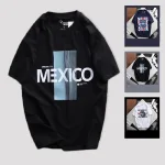 Áo Thun Nam Cổ Tròn Rurumen Mexico Màu Đen Big Size