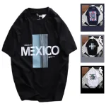 Áo Thun Nam Cổ Tròn Rurumen Mexico Màu Đen Big Size