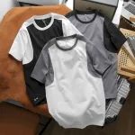 Áo Thun Nam Cổ Tròn Tay Phối Màu (Có Size 3x)
