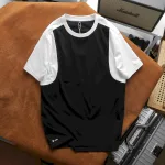 Áo Thun Nam Cổ Tròn Tay Phối Màu (Có Size 3x)