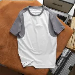 Áo Thun Nam Cổ Tròn Tay Phối Màu (Có Size 3x)