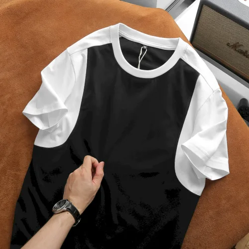 Áo Thun Nam Cổ Tròn Tay Phối Màu (Có Size 3x)